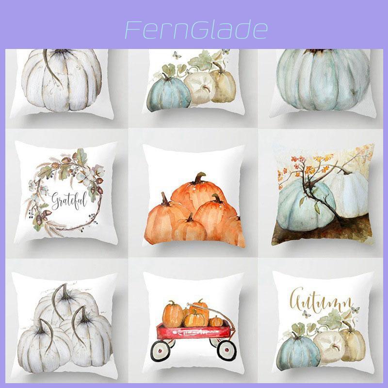 Super Soft Fall Halloween Pumpkin Pillow Case For Cozy Home And Sofa Decor