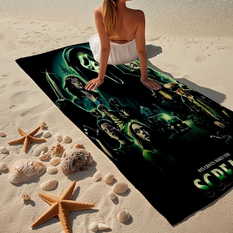 Scr-eam Horror Movie Beach Towel, Super Soft Microfiber, Gift for Her/Him, Birthday, for Pool, Beach, Travel, Home Decor Fan gifts