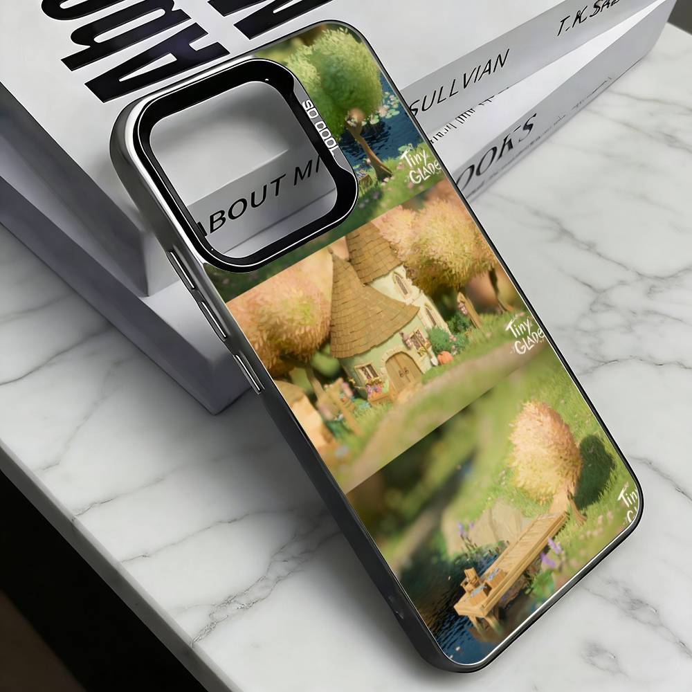 Game Tiny Glade Phone Case For iPhone 17,16,15,14,13,12,11 Plus,Pro Max,XS,Colorful Silver Black Cover