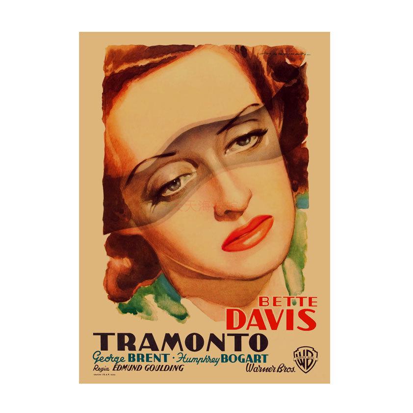 Retro Movie Illustration Poster for Bar, Cafe, or Dormitory Wall Decor