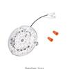 3XUF Dimmable Ceiling Flush Light Replacement Panel LED Module 18W 120V LED Retrofits Kits Circular Lamp Board Enduring