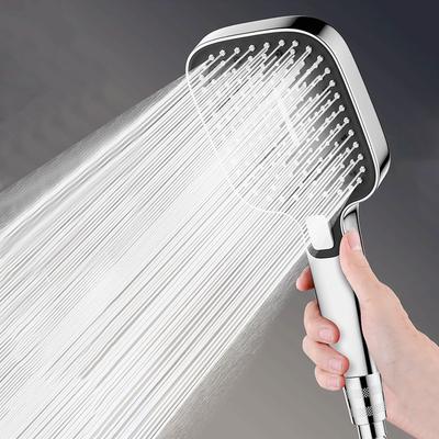 3-mode Pressurized Shower Head Large Panel Household Bathroom Accessories Large Water Outlet Shower Set