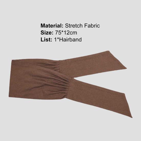 Dámská čelenka jednobarevná nastavitelná elastická sportovní vázaná vlasová čelenka na jógu