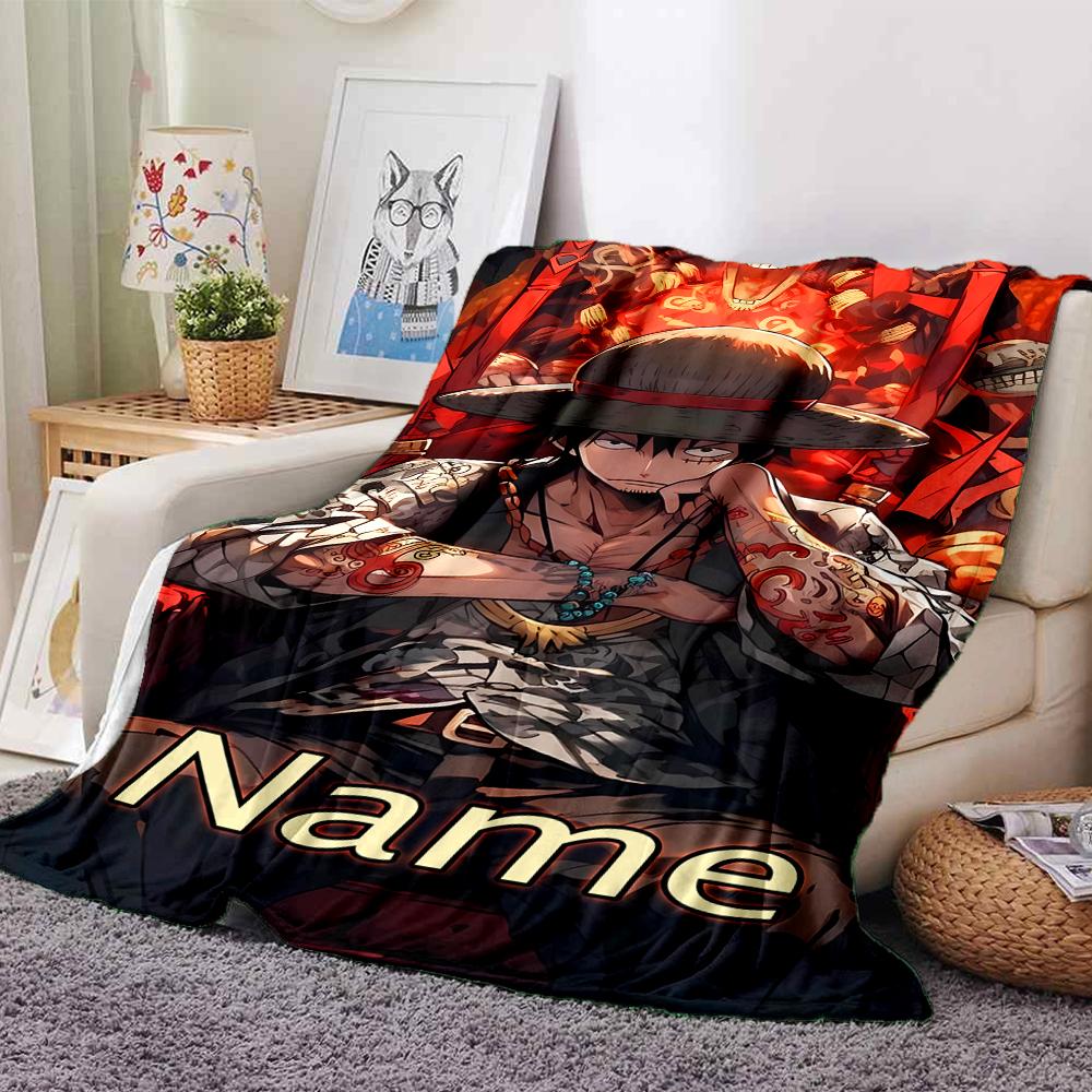 Customiz Name Personality One Piece Blanket Soft &Warm Sofa Office Bed Travel Lunch Break Blanket, Gift Suitable All Seasons
