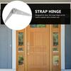 2Pcs 200Mm Heavy Duty Strap Hinge for Outdoor Gate Wooden Fence Barn Door Shed Cabinet Wardrobe Bookcase Decorative Iron Hinge