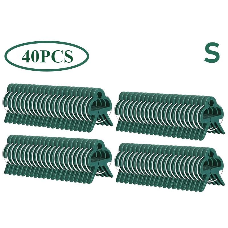 New 50Pcs Plant Fixed Clips Reusable Garden Greenhouse Clamp Bracket for Fixed Plants Vine Flower Seedling Stem Support Tools