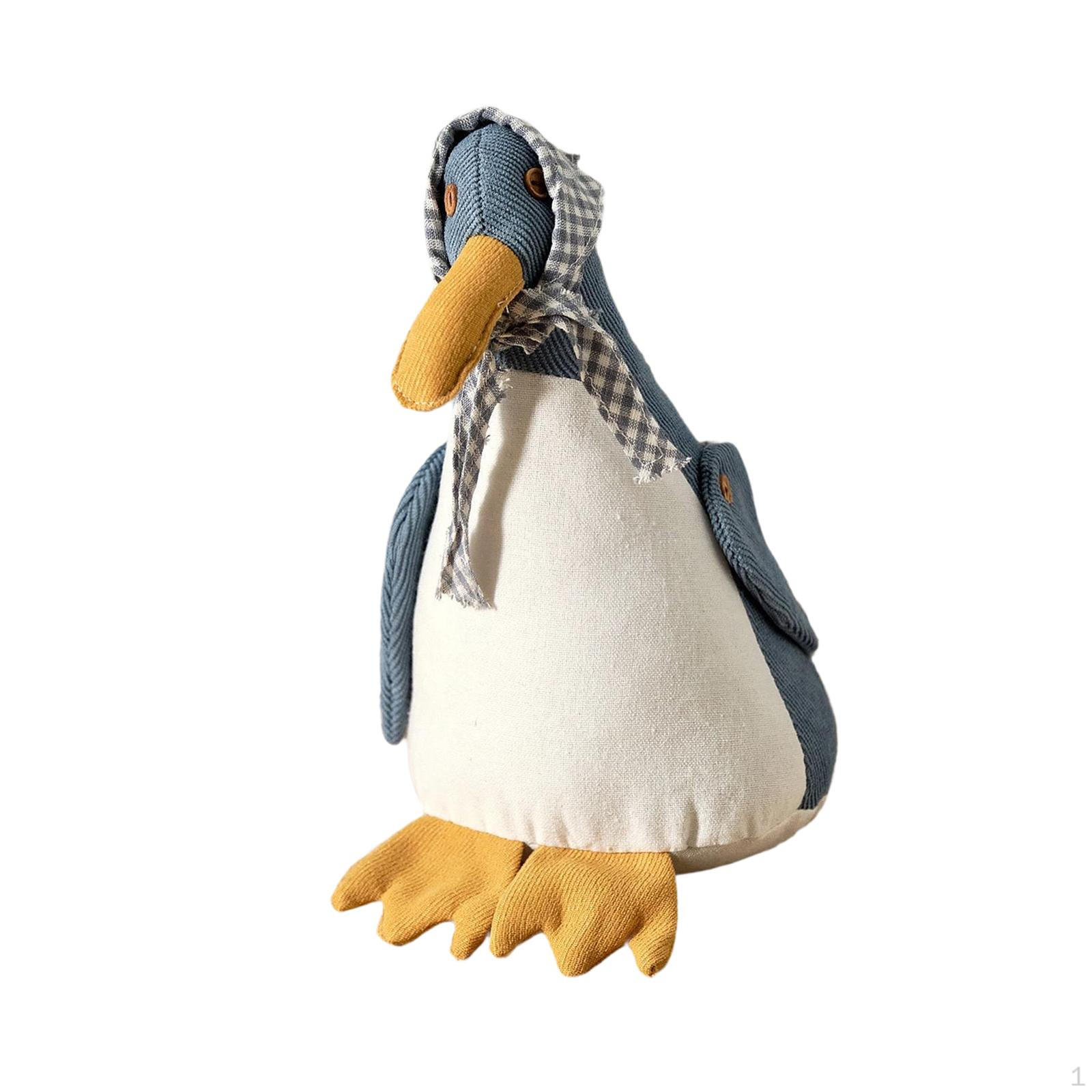 

Декоративный дверной стопор Животный дверной стопор Защита пола и стен Сверхпрочный для дома Мягкий в форме утки темно-синий