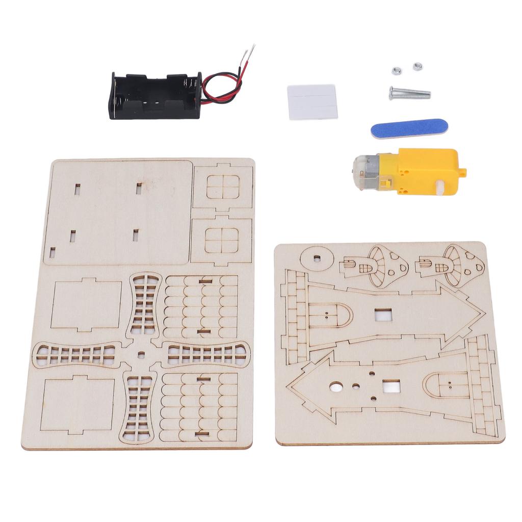 Windmilld Wooden Science Experiment Battery Powered Educational Early Learning Improve Logic DIY Science Model Kit