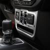 Auto Door Window Control Switch Panel Cover For 2018-20 Jeep Wrangler JL Sliver