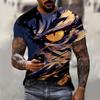 Men's T-shirt with Animal Tiger Pattern 3D Printed Top Summer Lion Women's Street Fashion T-shirt