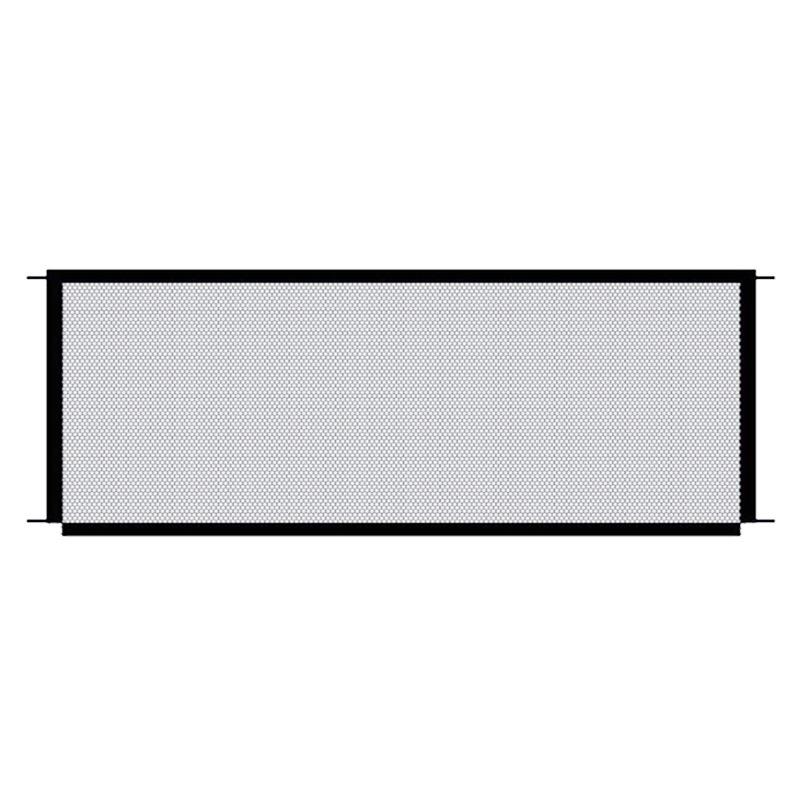 No Punching Pet Fences Dogs Folding Mesh Playpen Transparent Stairs Protective Door Breathable 4Pcs Hook Parts Safety Isolation