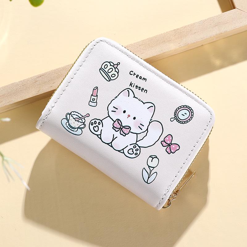 Women's Large Capacity Card Holder - Compact Ultra-Thin Card Sleeve & Coin Purse with Driver's License Storage