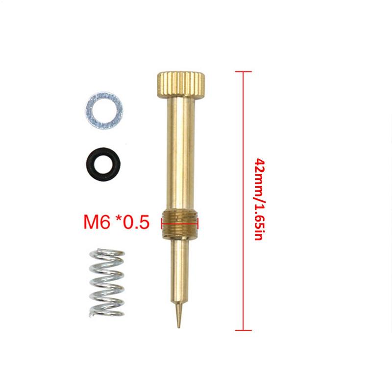 Mixture Screw Adjuster IDLE Air Mixture Screw Adjusting Replacement Carburetor Mixture Screws Replacement For YBR125 & VM22