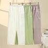 Summer Embroidery Women's Pants Stretch Casual Waist Office Outdoor Pant Breathable Cool Clothing