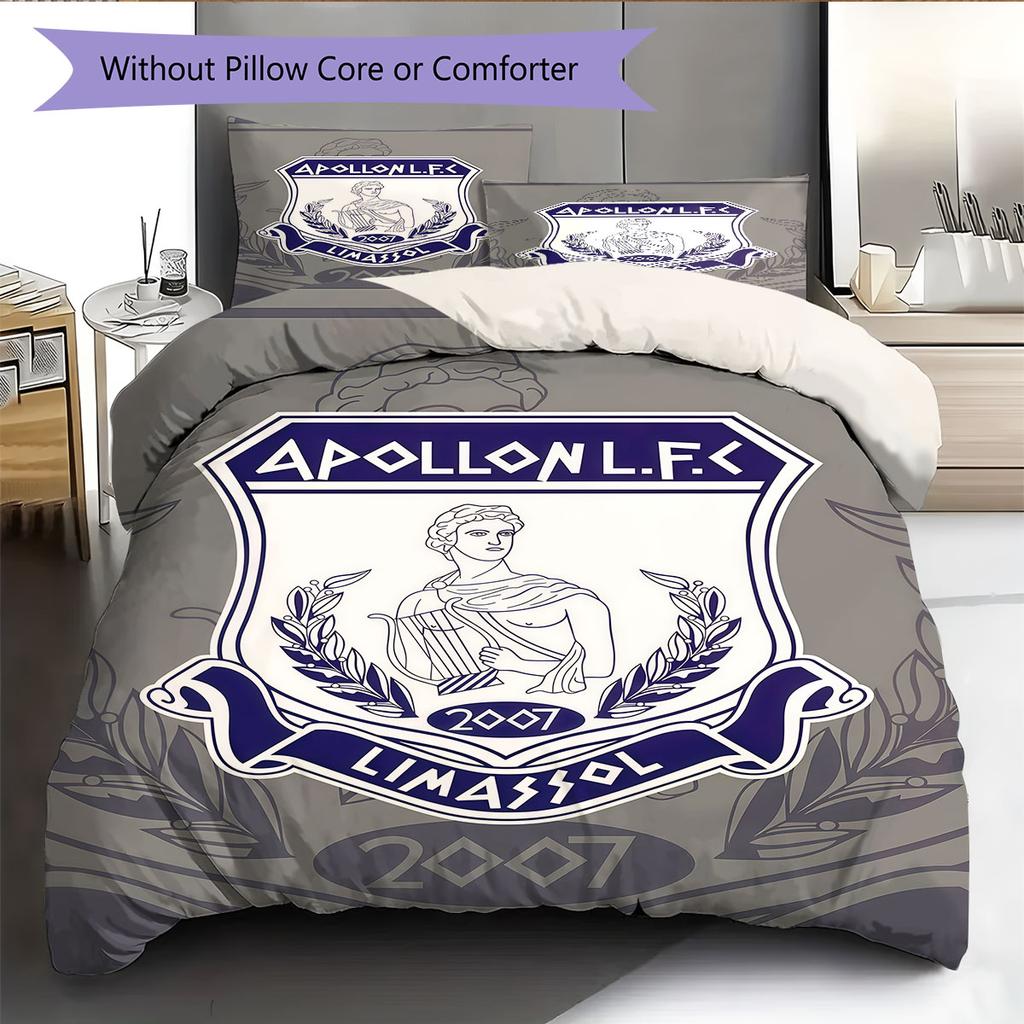 Apollon Logo Bedding Quilt Set Quilt Cover Pillowcase Home Decoration Birthday Gift (1 * Duvet Cover + 2 * Pillowcase, Without Core)