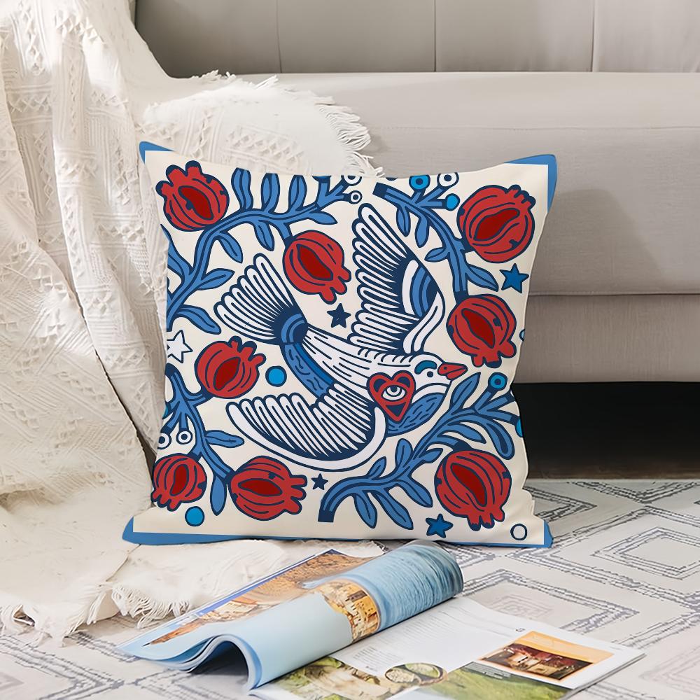 

Модный принт Цветы милый Наволочка Офисные подушки Подходит для дивана Автомобиля Спальни Декоративная наволочка 12x12Inch