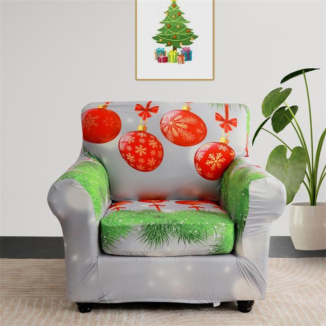 1set Weihnachten Sofa Abdeckung Stretch Sofa Schonbezüge Für Wohnzimmer Weihnachten Sessel Couch Abdeckungen Mit Kissen Abdeckung Couch Bezug