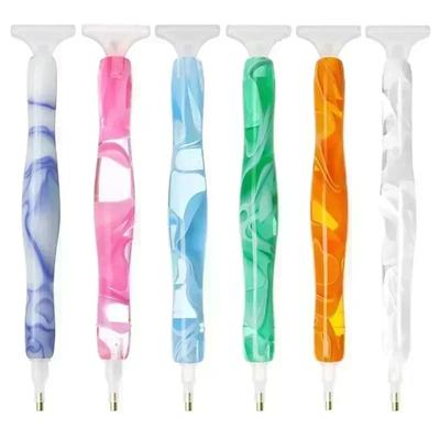 5D DIY Diamantstift Punktbohrer Stift Set Harz Diamant Stickwerkzeug Zubehör Multifunktionales 5 Stiftköpfe Punktbohrwerkzeug
