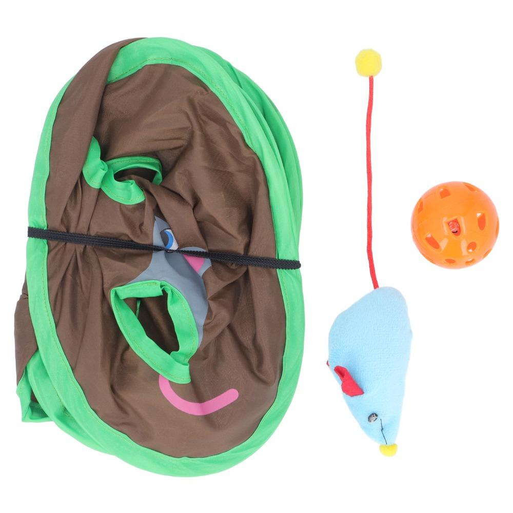 Bell Included Cat Interactive Tunnel Toy Collapsible Foldable Popup Cat Toy Loneliness Reduction