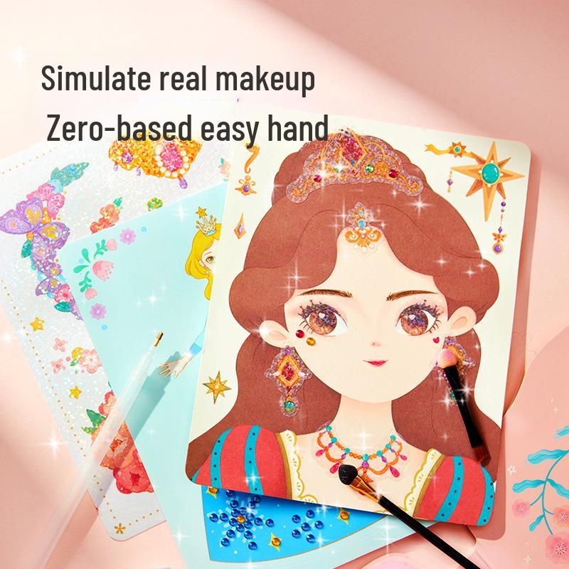 Mideer Milu Princess Makeup Bag - DIY Creative Toy for Girls, Handmade Makeup Book, Perfect Birthday Gift