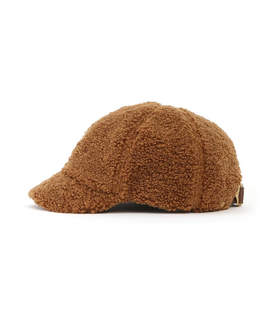 Eondeokeonteulolseutyudio Winter Ball Cap Short Visor Ball Cap / Poodle / Caramel