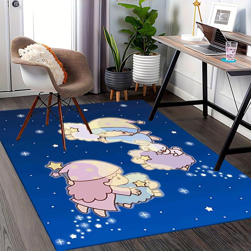 Anime Cartoon Design Chair Mat - Non-Slip Carpet for Office Chairs, Home Decor, Living Room, Bedroom, Game Room, Dormitory Flooring (Seasonal Gift).E0