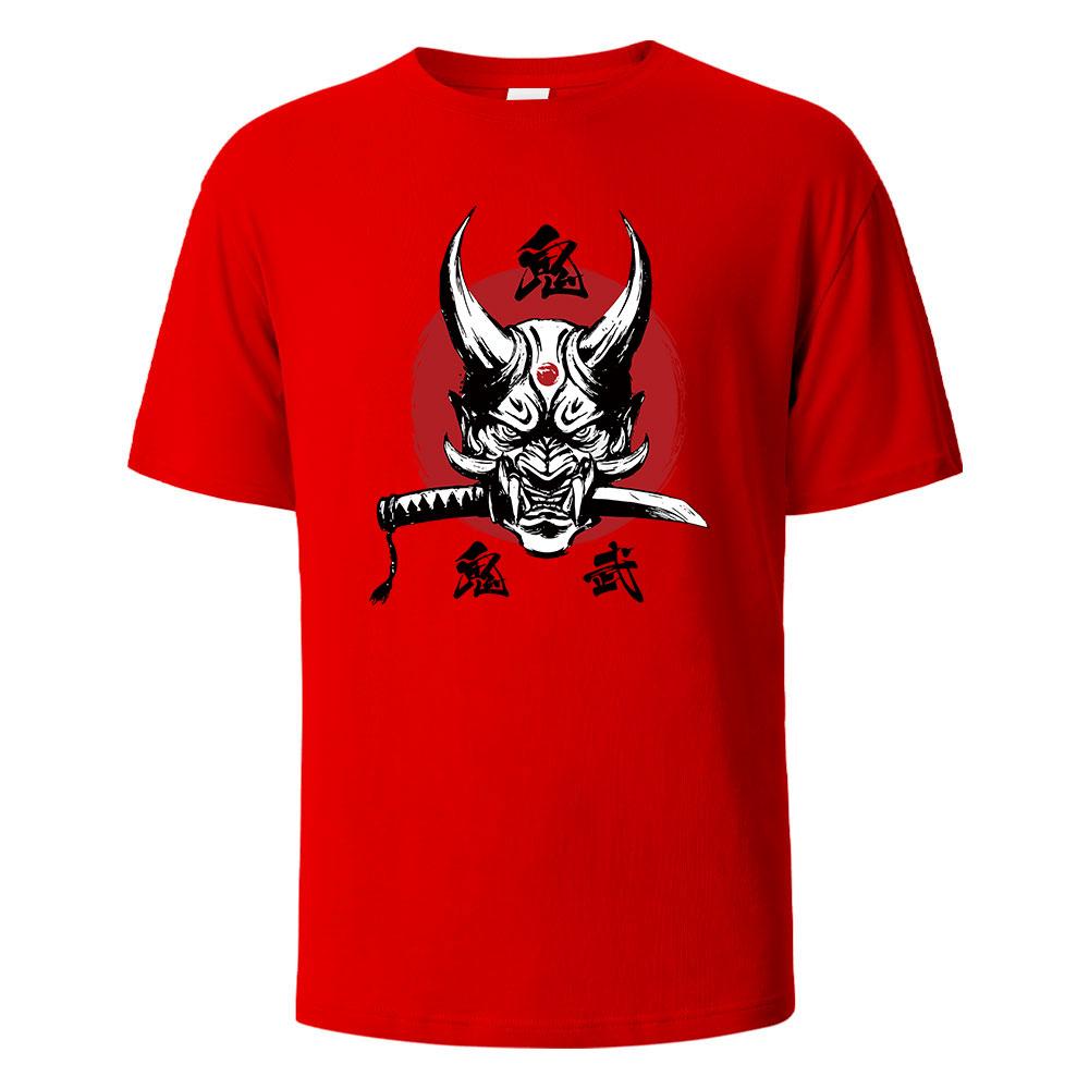 Onimusha Graphic Printed Mens TShirts 100 Cotton Breathable Comfortable Tops For Men Summer Oversize Harajuku Men Clothing