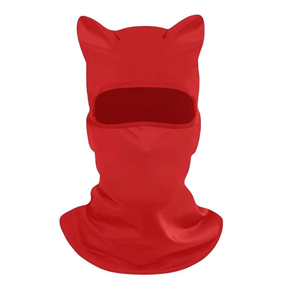 Sun Protector Cat Ear Face Mask Soft Neck Gaiter Fashion Sunscreen  Masque  Summer