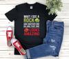 Wait I See A Rock, Funny Geologist and Kids Tshirt, Rock Collector and Kids Tshirts, Wait I See A Rock And Another One Oh and That One Looks Amazing