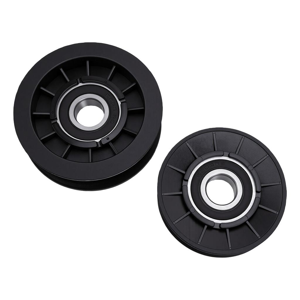 V Idler Pulley Flat Idler Pulley Kit GX20286 GX20287 Replacement for D140 D130 D100 LA100 LA105 LA110 LA115 Mower Decks