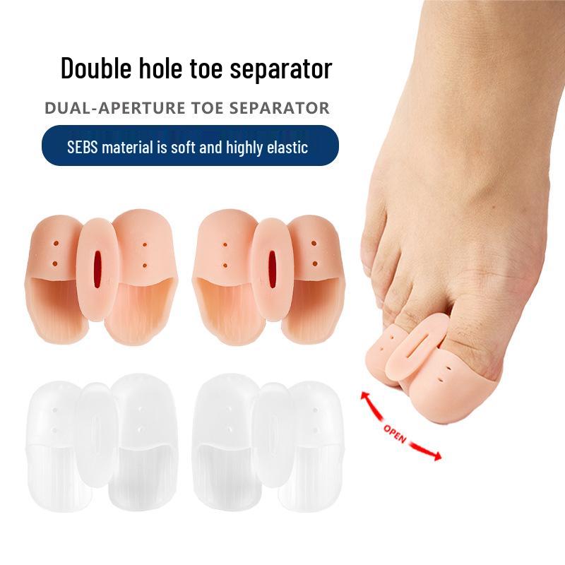 Double Hole Silicone Big Toe Separator Orthotic Corrector