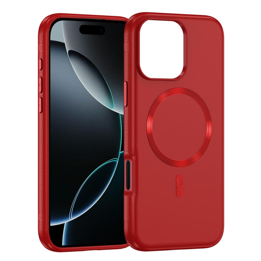 Shockproof CD Pattern Wireless Charging Magnetic Case For iPhone 16 Pro Max 15 14 13 12, Metal Buttons Hard Phone Covers Funda