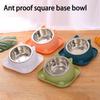 Cuenco Antivuelco para Gatos con Forma Divertida y Agua Añadida para Prevenir Hormigas Diseño Separable para Fácil Desmontaje y Lavado