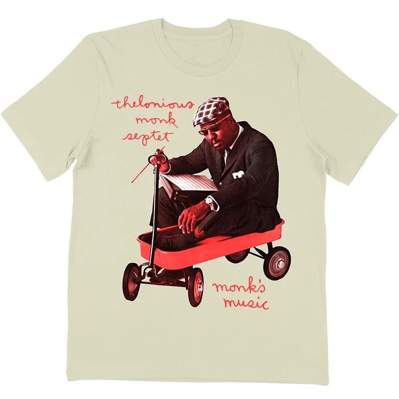 Thelonious Monk Monk s Music Short Sleeve Cotton Sand All Size T Shirt BL864 S разноцветный