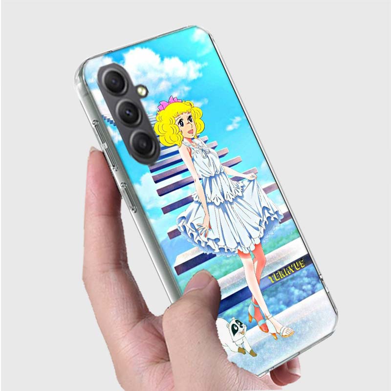 Etui na telefon z anime Candy Candy z lat 90. do Samsung A17 A56 A55 A35 A36 A26 A25 A15 A16 Galaxy Note 20 10 9 8 A70 A50 A40 A30 A20E A71