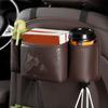 Leather Material Car Back Seat Organizer Car Storage Organizer  Road Trip Essentials