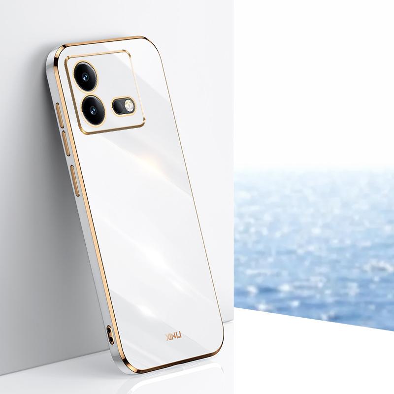 For vivo iQOO Neo8 Case vivo iQOO Neo8 Pro Phone Case V2301A V2302A Back Cover neo 8 pro Luxury Square Plating Ring Holder Stand