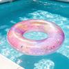 1PC PVC Inflatable Swimming Ring Pink Sparkle Pool Floats Tube for Summer Pool Beach Lake