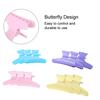 12Pcs Set Butterfly Holding Hair Clip Hair Section Claw Clamps Hairdressing Tool