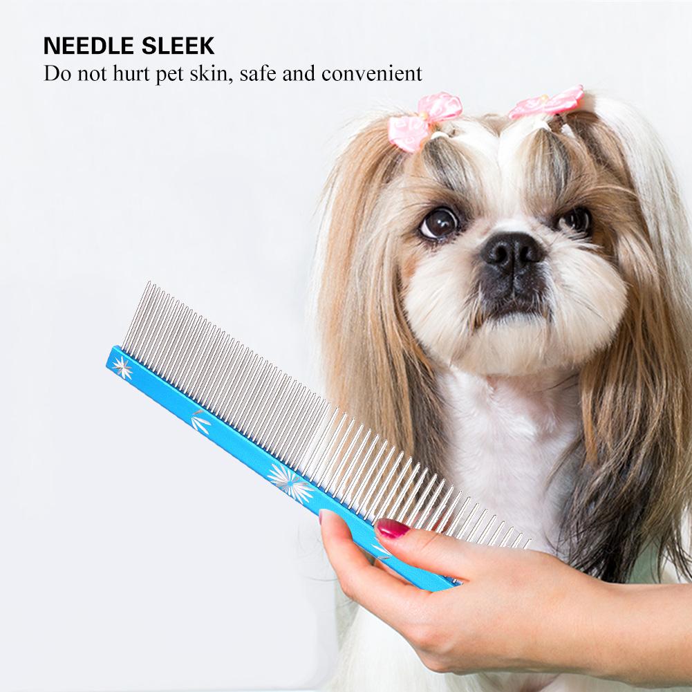 3 Colors Pet Hair Trimmer Comb Dog Cat Hair Comb Anti Static Comb Straight Row