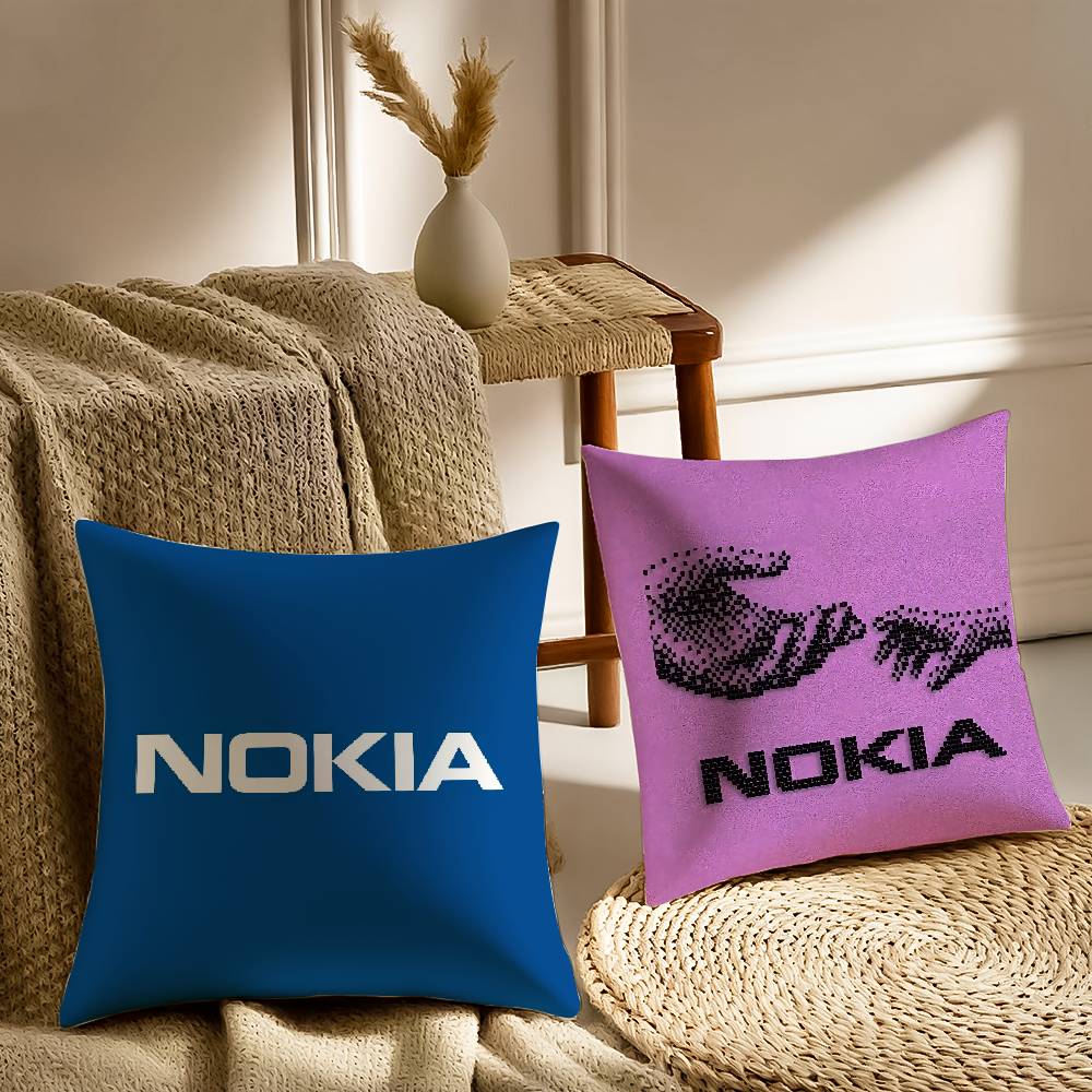 Cool N-Nokia Pillow Case Sofa and Living Room Decorative Cushion Covers Dust-proof and Mite-proof Invisible Zipper