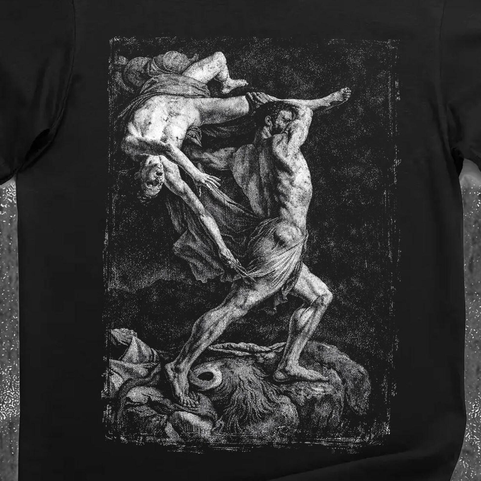 Hercules and Lichas Shirt – Greek Mythology Classical Sculpture T-Shirt M