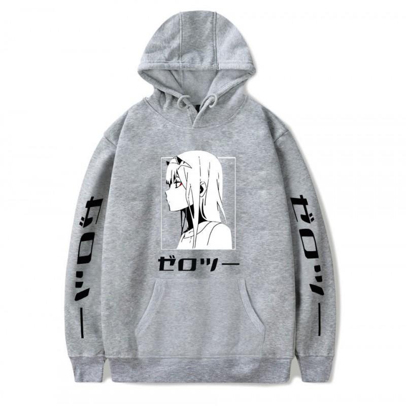 Unisex Oversized Hoodie Sweatshirt Inspired By Darling In Franxx Zero Two Anime Casual Winter Wear