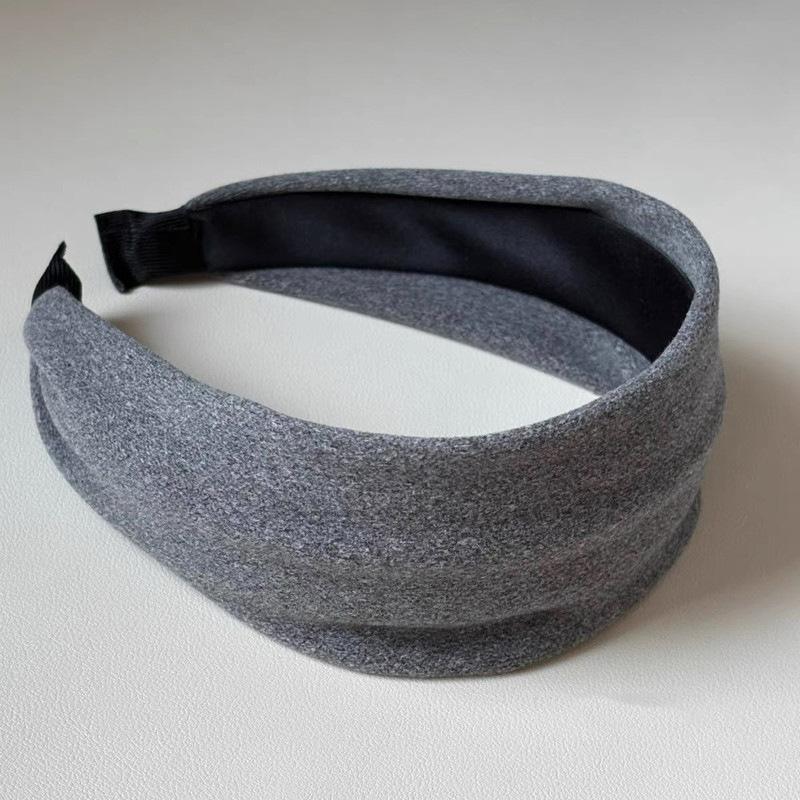 High-ceiling coffee-colored hair with wide edges, new style daily wear headband for women, pressed hair bundle, hairpin headgear