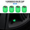 4 pièces Caps de valve d'air de roue de voiture fluorescents Accessoires pour Escalade Deville DTS ATS BLS CT4 CT6 CTS EXT SLR SRX XLR XT4
