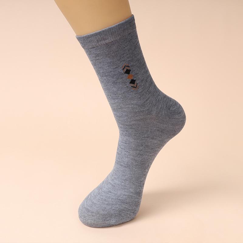 Men's Spring and Summer Sweat Absorbable Breathable Wear Resistant Antibacterial Tube Socks