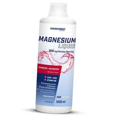 Magnesium, Sink, Vitamin B6, Magnesium Flytende, Energi Kropp 1000ml Bringebær (36149005)