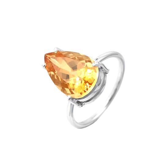 Natural Citrine Pear Gemstone 925 Sterling Silver Ring Size 7.75 US Gift Ring GIFT RING,ANNIVERSAY,BIRTHDAY,MOTHER,S DAY ETC