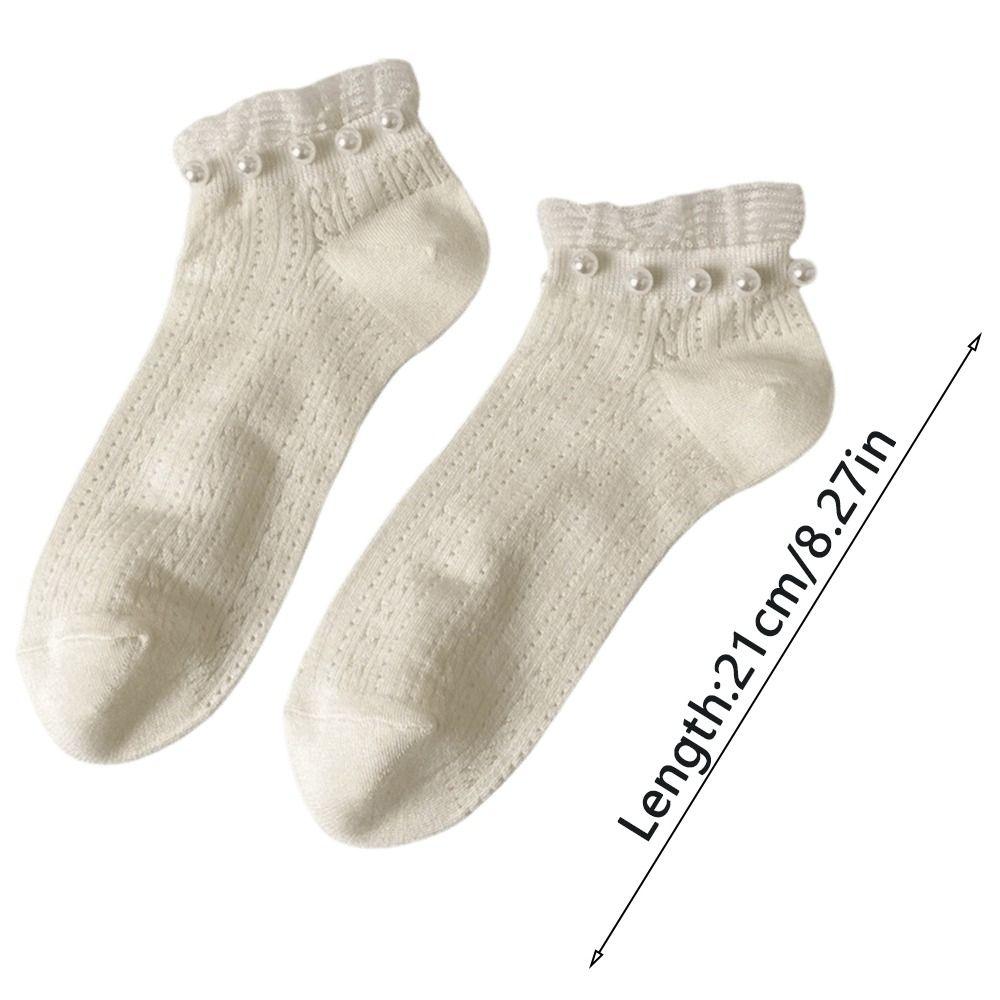 Fashion Elastic Lace Ruffle Socks Low Tube Mesh Women Ankle Socks Preppy Style Breathable Princess Dress Socks Women Girls