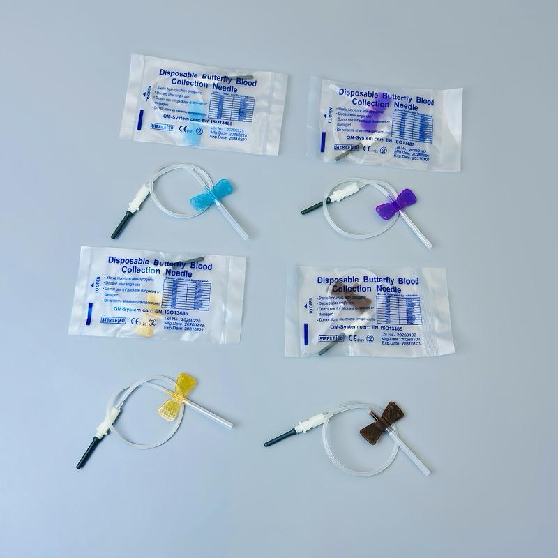 100 pieces/batch, disposable double-wing butterfly blood lancet for pet care rooms, suitable for pet dogs and cats